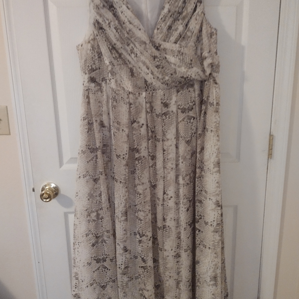 Jessica London snake print maxi dress